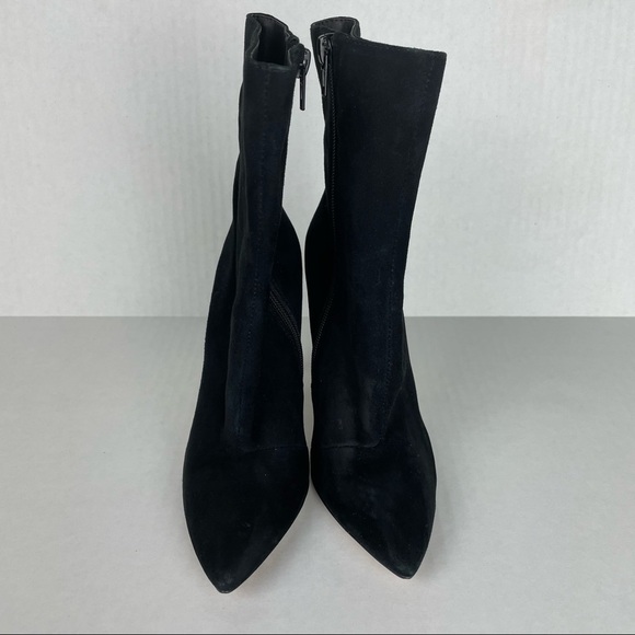Steve Madden Black Suede Ankle Boots - Picture 3 of 9